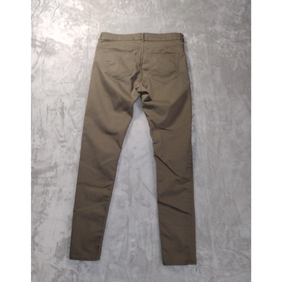 H&M Women’s Skinny Jeans Lot Of 2 Stretchy Green Beige Pants Mid Rise Size 10 - Picture 8 of 15
